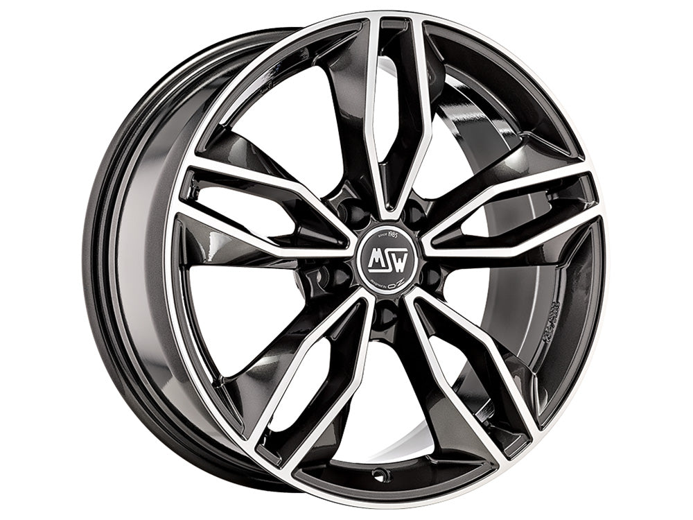 MSW 71 19x8.5" 5x114.3 ET35, Gloss Dark Grey Full Polished