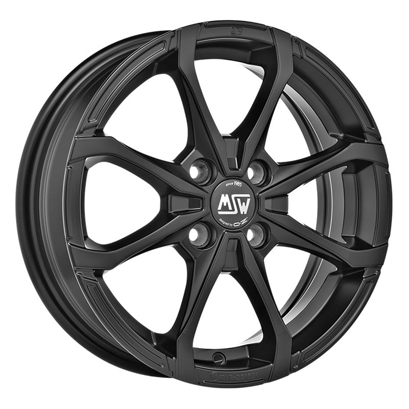 MSW X4 15x5" 4x100 ET32, Matt Black