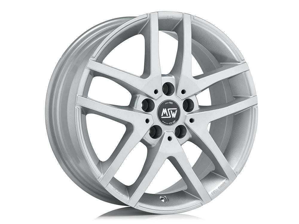 MSW 28 17x7" 5x112 ET45, Full Silver