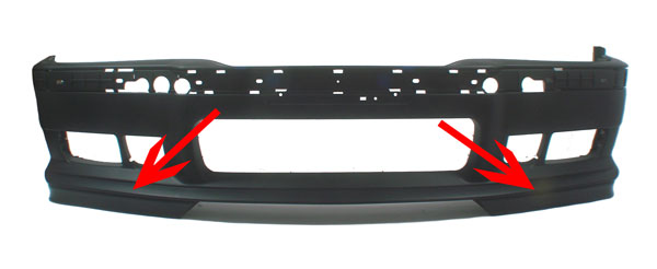 BMW M3 E36 "GT look" Corner Splitters