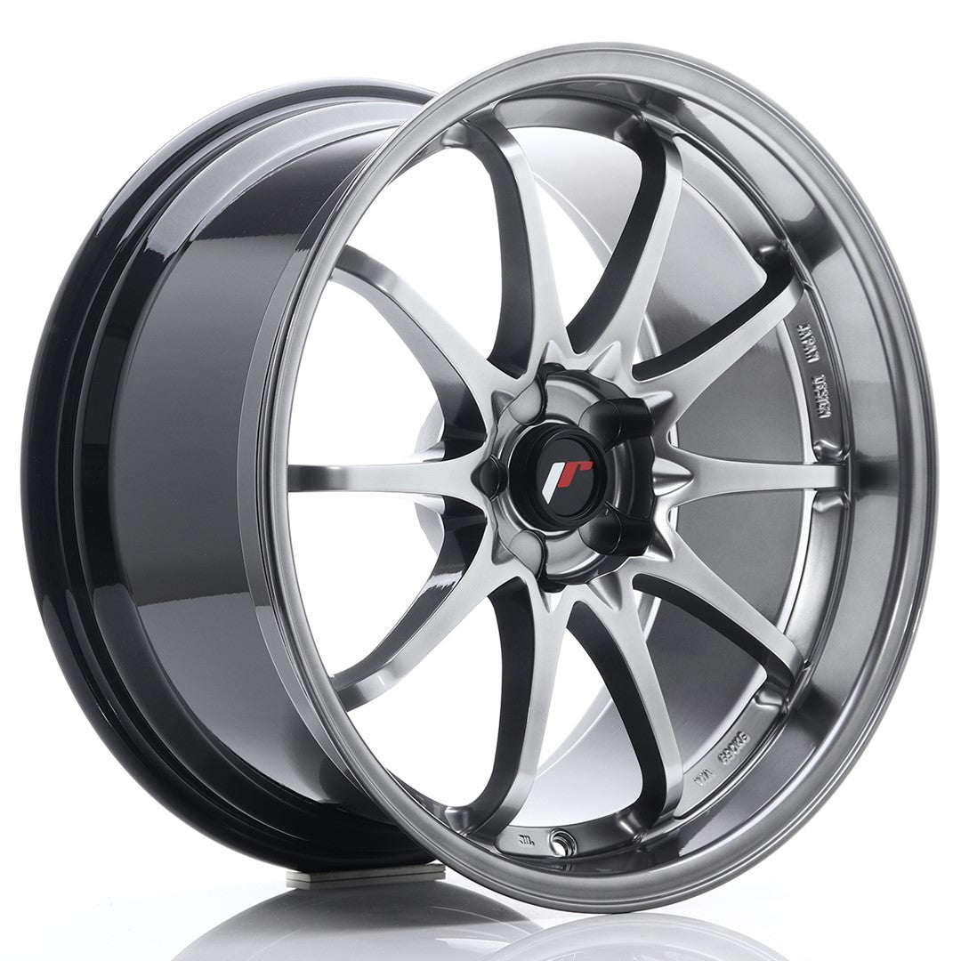 Japan Racing JR-5 19x9.5" (5 hole custom PCD) ET12-36, Hyper Black