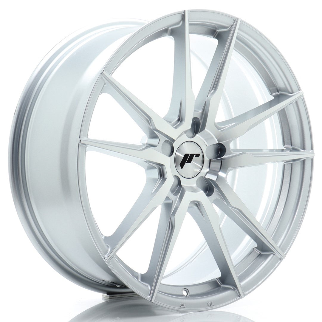 Japan Racing JR-21 20x8.5" (5 hole custom PCD) ET20-45, Machined Silver