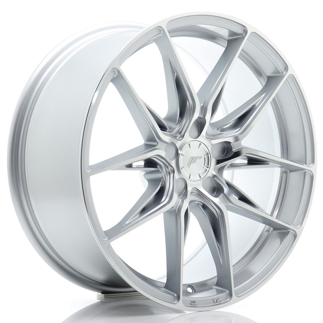 Japan Racing JR-44 18x8.5" (5 hole custom PCD) ET20-48, Machined Silver