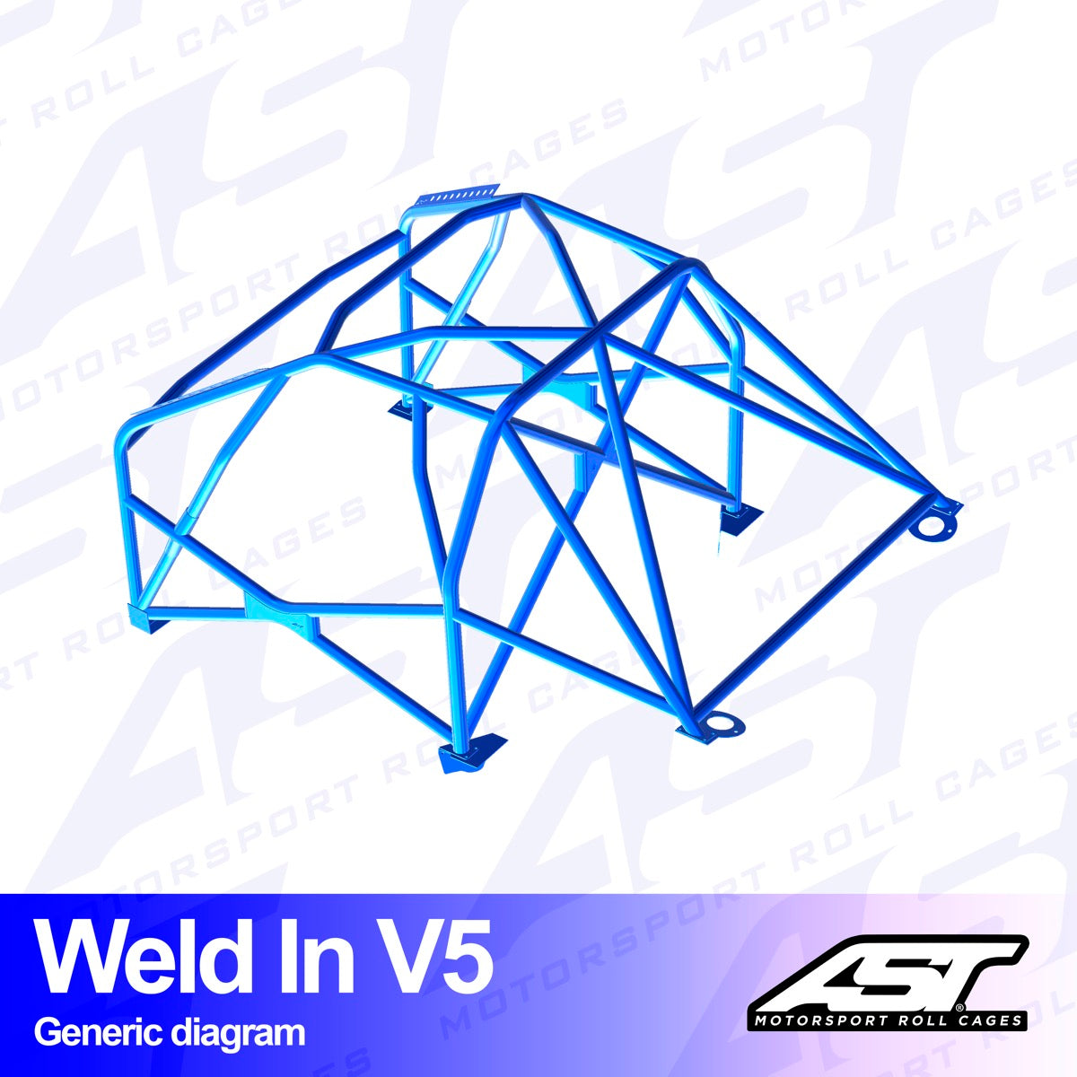 AST Rollcages V5 Weld-In 8-Point Roll Cage for Lexus SC Z30