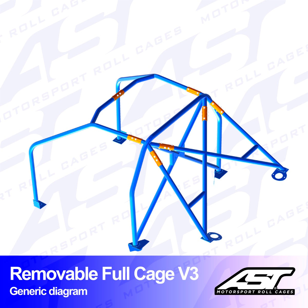 AST Rollcages V3 Removable Bolt-In 6-Point Roll Cage for Mercedes E-Class W124
