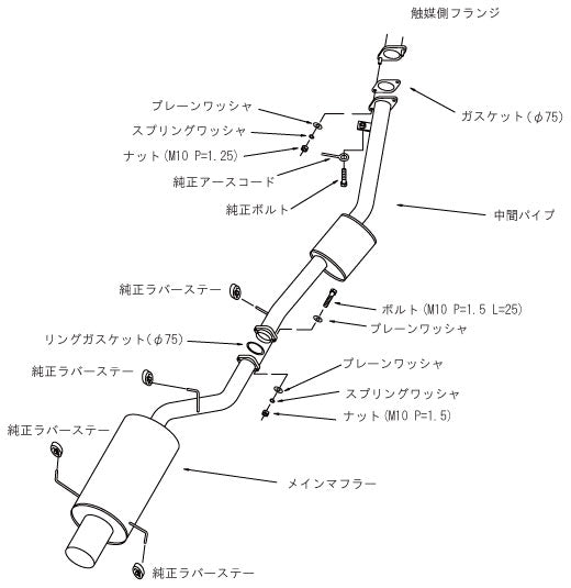 HKS "Silent Hi-Power" Catback for Nissan Silvia S15