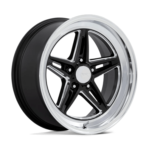 American Racing Vintage VN514 Groove 18x10" 5x114.3 ET12, Gloss Black, Diamond Cut Lip