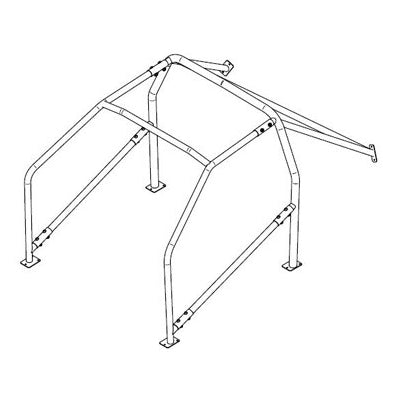 Sparco 6-Point Bolt-In Roll Cage for Nissan 200SX S14 / S14A - FIA