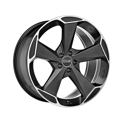 OZ Aspen HLT 21x10" 5x120 ET36, Matt Black Diamond Cut