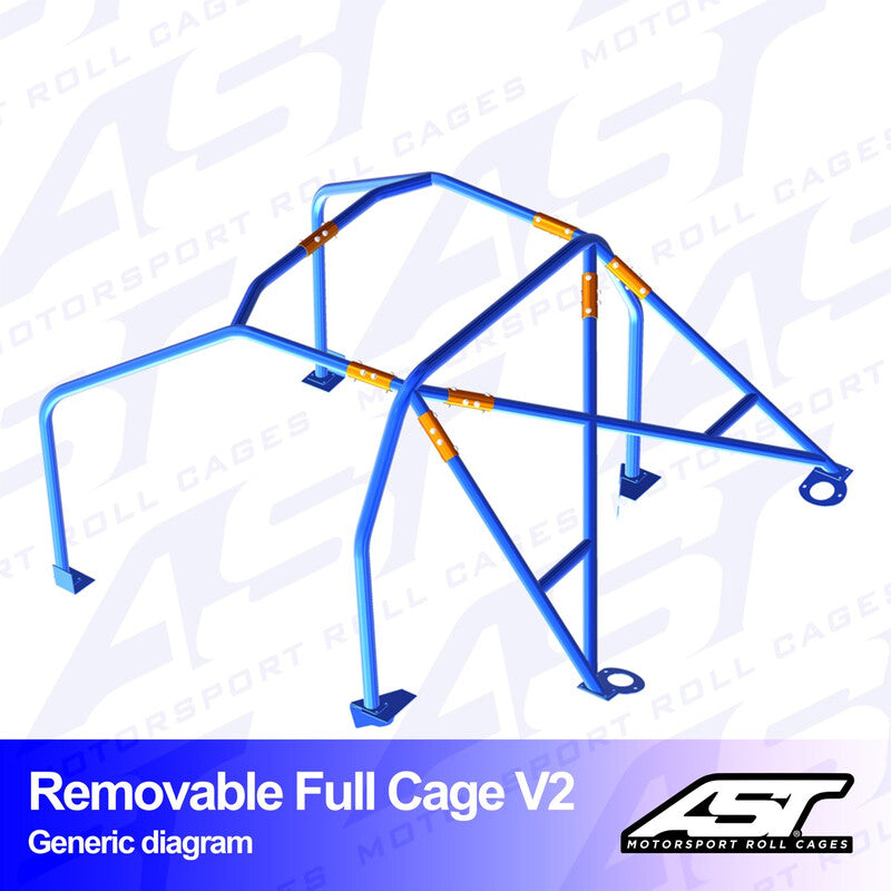 AST Rollcages V2 Bolt-In 6-Point Roll Cage for Nissan Sunny - FIA
