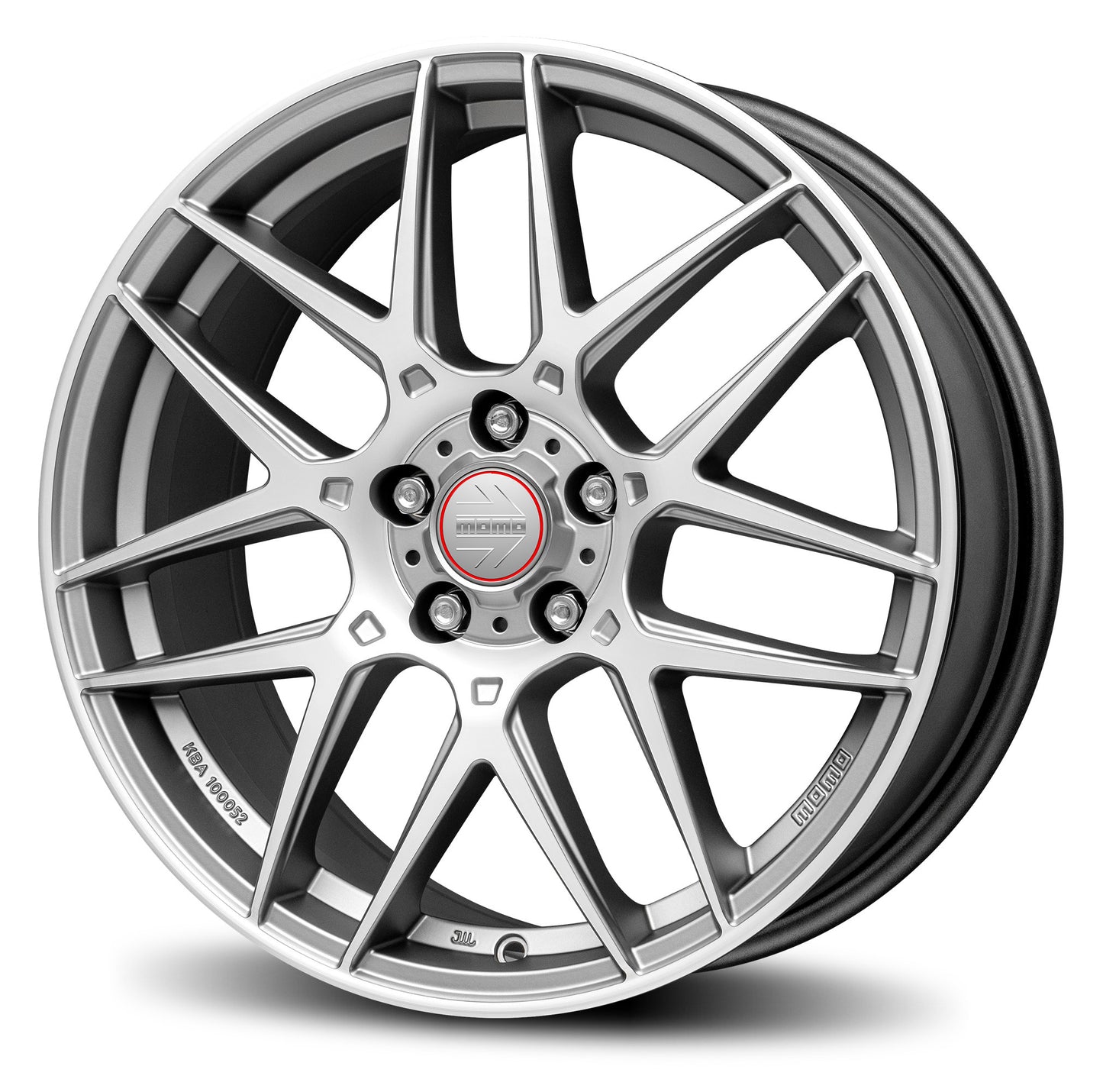 Momo Competizione 19x8" 5x114.3 ET40, Titan & Silver Polished
