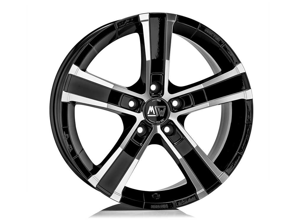OZ X-Line Sahara 5 18x8" 5x127 ET40, Gloss Black, Machined Spokes