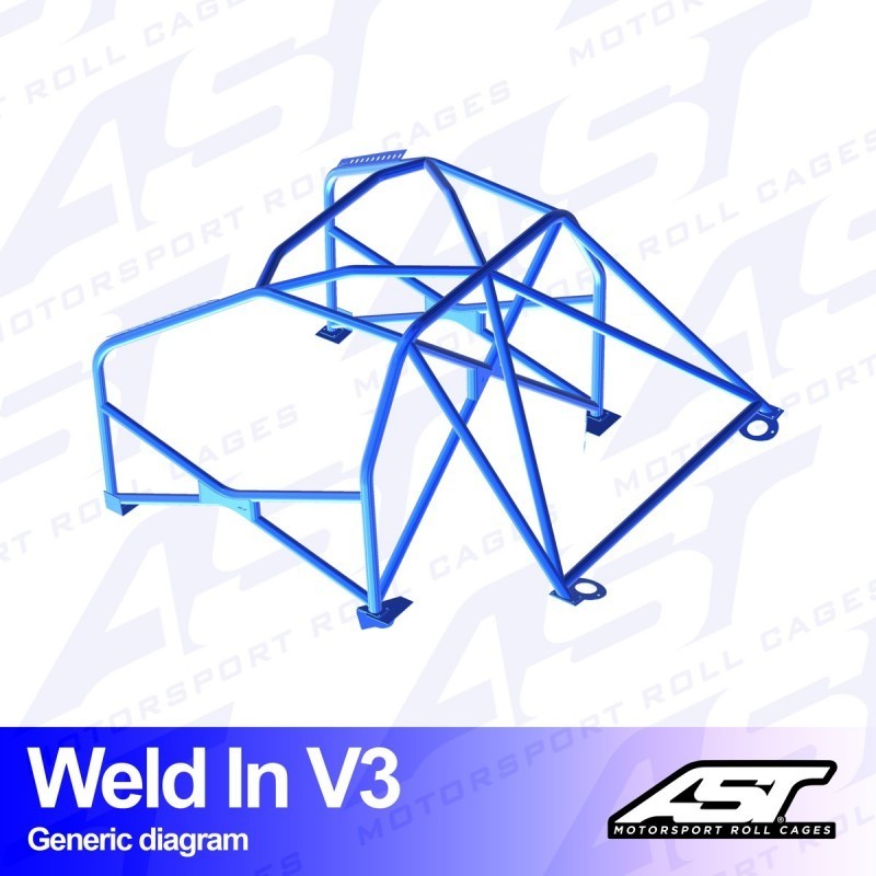 AST Rollcages V3 Weld-In 8-Point Roll Cage for BMW E36 Compact