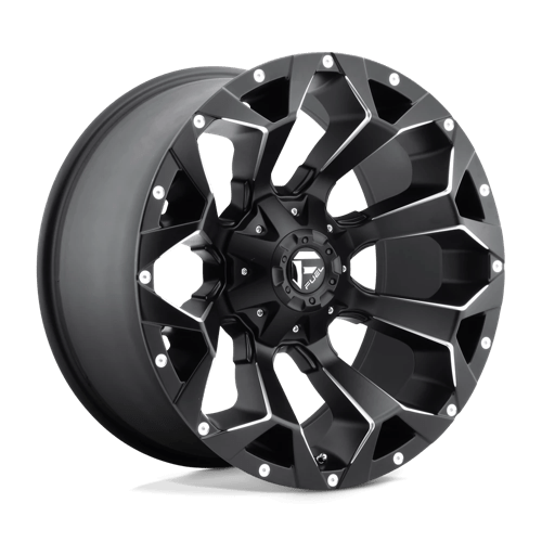 Fuel D546 Assault 17x8.5 5x114.3/127 ET14, Flat Black, Gloss Lip