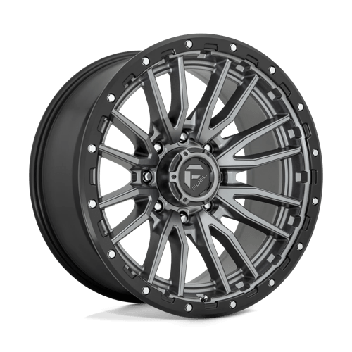 Fuel D680 Rebel 22x10" 8x180 ET-18, Flat Gunmetal, Black Ring