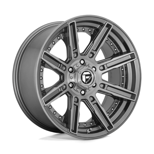 Fuel D710 Rogue Platinum 20x10 6x139.7 ET-18, Brushed Gunmetal Tinted Clear