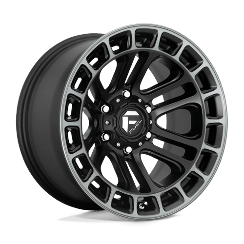 Fuel D720 Heater 20x10 6x139.7 ET-18, Flat Black Double Dark Tint Machined