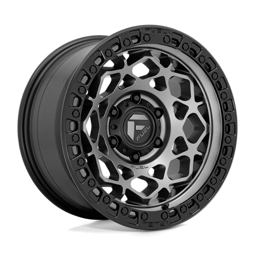 Fuel D784 Unit 17x9" 5x127 ET-12, Gunmetal, Matte Black Ring