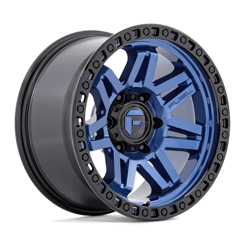 Fuel D813 Syndicate 17x9" 6x139.7 ET01, Dark Blue, Black Ring