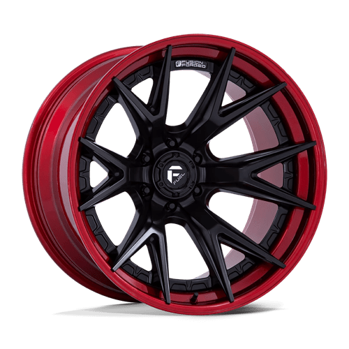 Fuel FC402 Catalyst 20x9" 6x139.7 ET20, Matte Black, Candy Red Lip
