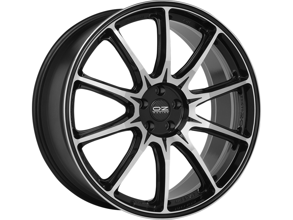 OZ Hyper XT HLT 22x9.5" 5x120 ET45, Gloss Black, Machined Spokes