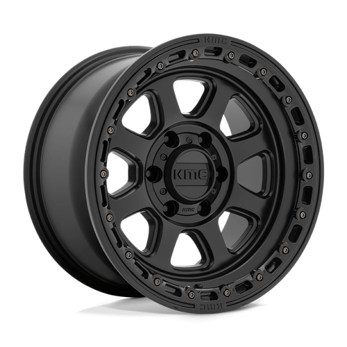 KMC KM548 Chase 20x9" 5x127 ET18, Satin Black, Gloss Lip