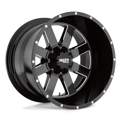 Moto Metal MO962 20X12" ET-44, Gloss Black Milled