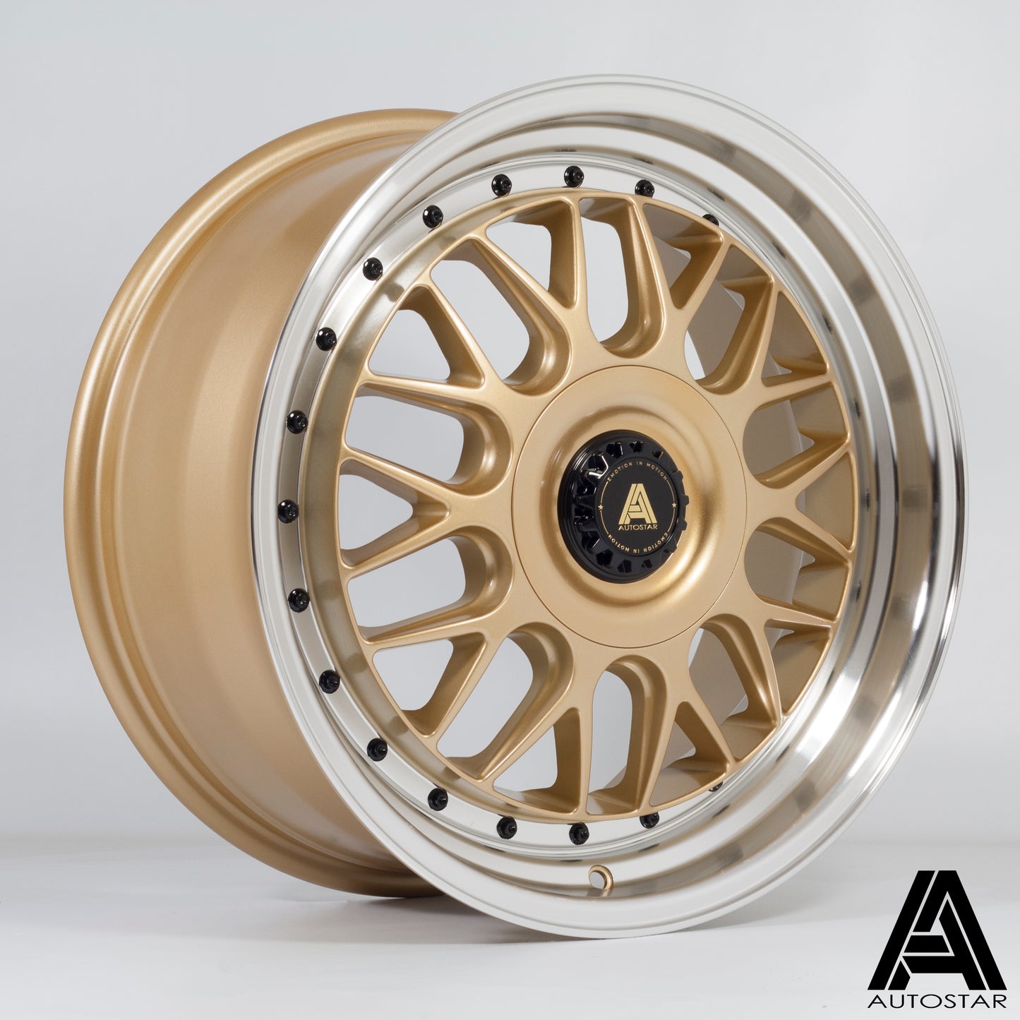 Autostar Monza 18x8.5" 5x112/120 ET45, Gold, Polished Lip