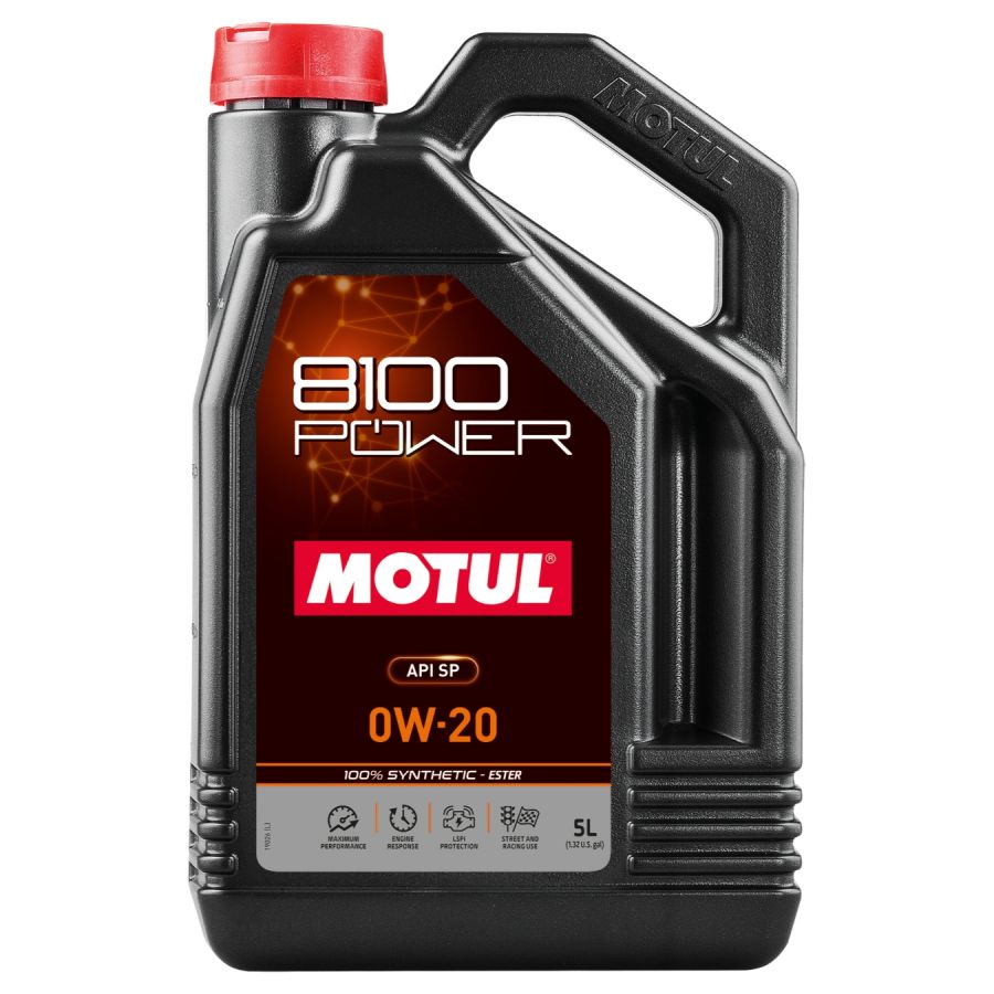 Motul 8100 Power 0W20 Engine Oil (5L)
