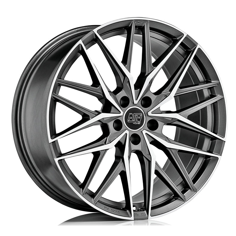 MSW 50 18x8" 5x108 ET45, Gunmetal, Machined Spokes