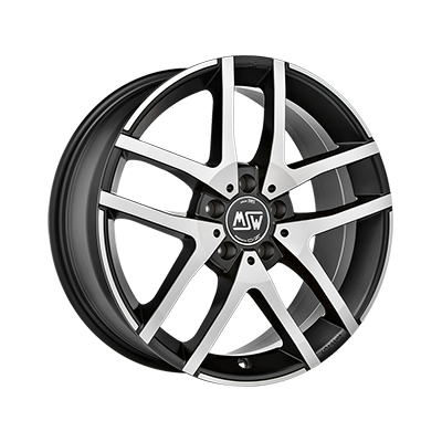 MSW 28 18x7.5" 5x112 ET44, Matt Black Full Polished