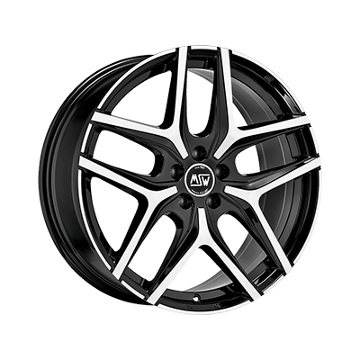 MSW 40 20x9" 5x114.3 ET40, Gloss Black, Machined Spokes