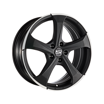 MSW 47 19x8" 5x112 ET21, Gloss Black, Machined Spokes