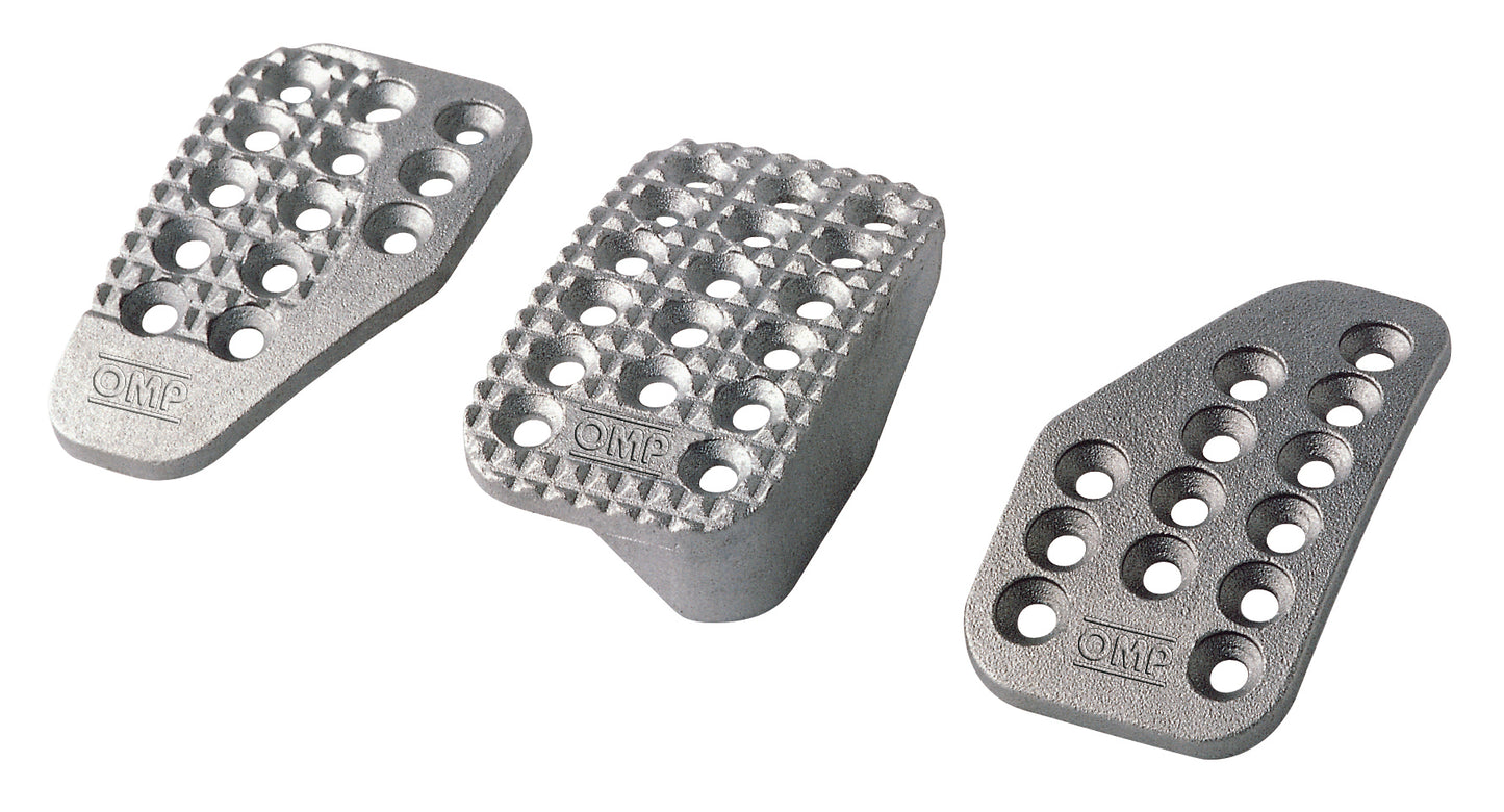 OMP 3 Pro Pedals Set, Sand-Blasted Aluminum