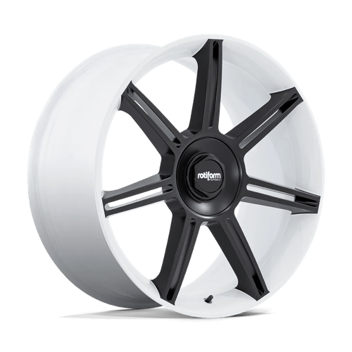 Rotiform FRA 22x12" 5x130 ET60, Gloss White, Mat Black Spokes