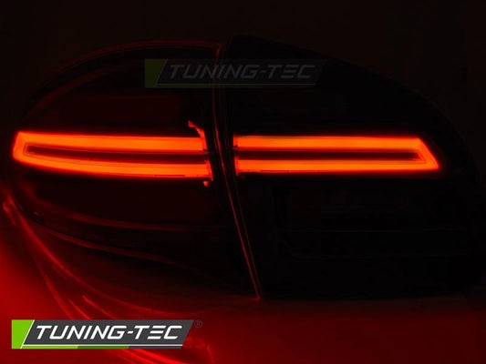 COPPIA FARI FANALI POSTERIORI PORSCHE CAYENNE 10-15 BLACK LED SEQUENZIALE