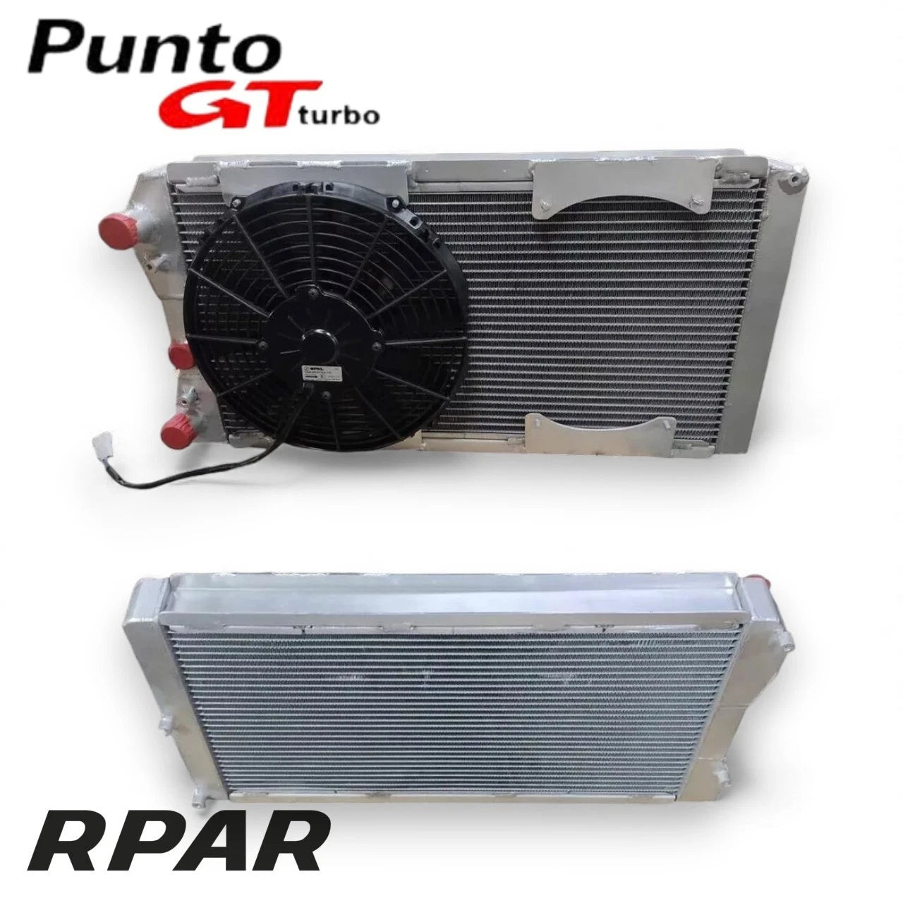 radiatore acqua maggiorato in alluminio per Fiat Punto GT senza ventola
