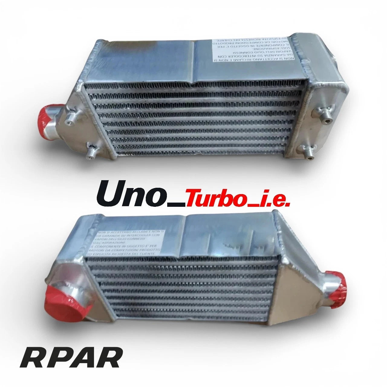intercooler maggiorato in posizione originale per fiat Uno Turbo I.e. 1.3 / 1.4