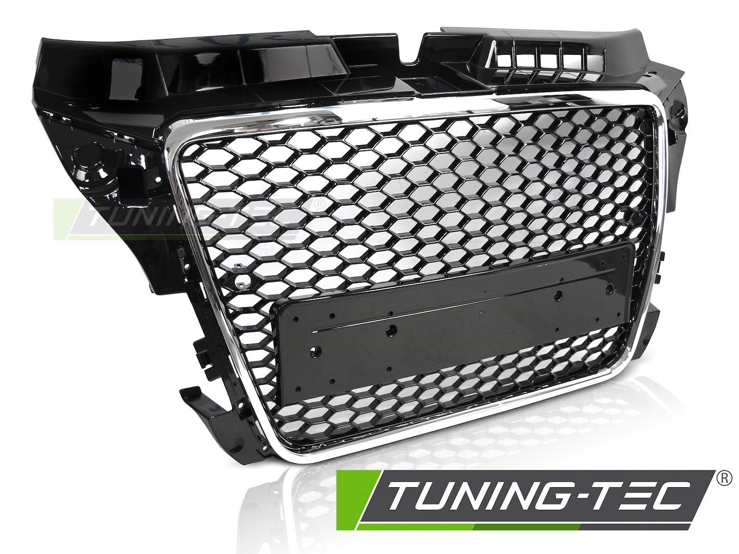 GRIGLIA ANTERIORE CROMATA STYLE S3 RS3 A NIDO D'APE PER AUDI A3 8P 2008-2012