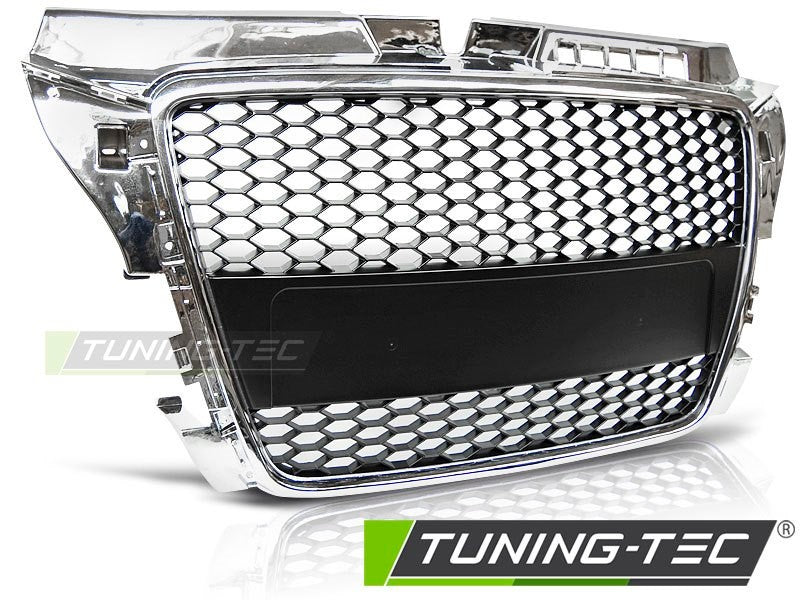 GRIGLIA ANTERIORE CROMATA STYLE S3 RS3 A NIDO D'APE PER AUDI A3 8P 2008-2012