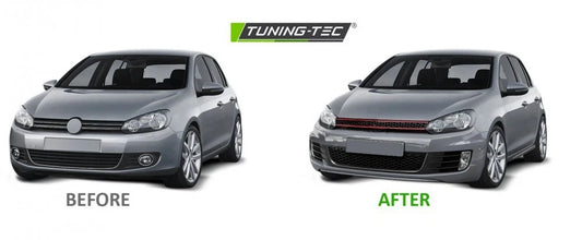 PARAURTI ANTERIORE VW GOLF 6 LOOK GTD GTI COMPLETO GRIGLIA FENDINEBBIA 08-12