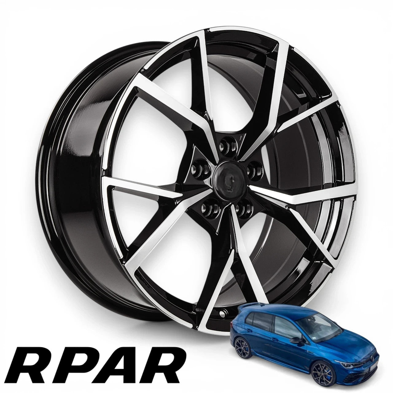 4 CERCHI 19 5x112 style ESTORIL VW GOLF 5 6 7 8 T-ROC AUDI A3 Q2 Q3 TT 8J ET45