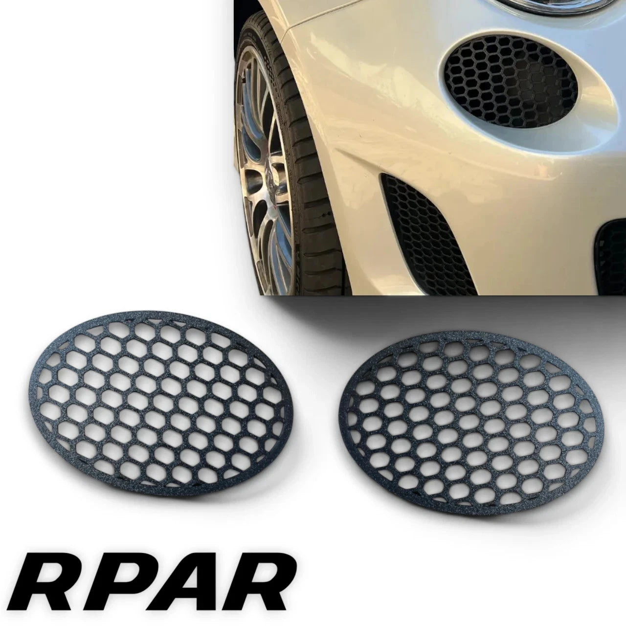 Coppia Griglie Presa Aria Fari Diurni DRL Abarth 500 595 695
