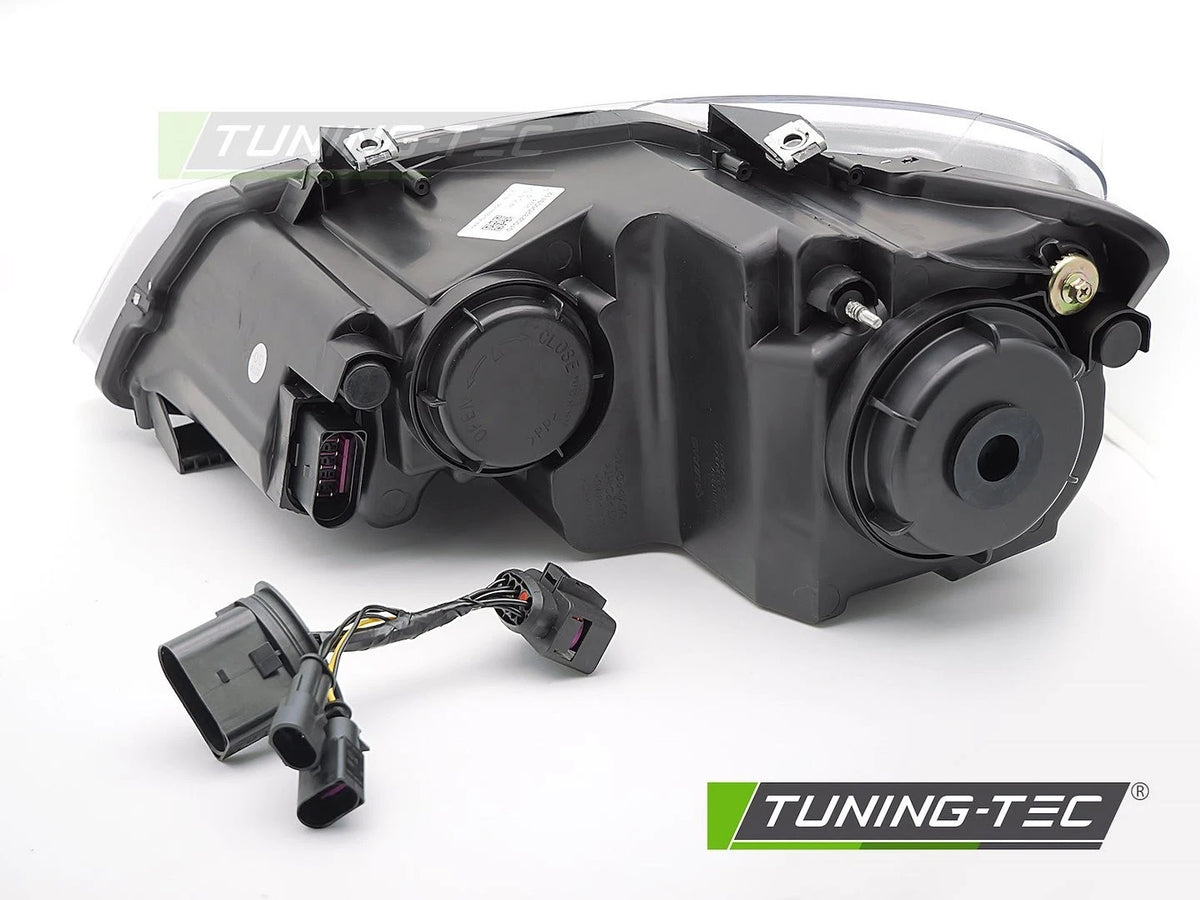 FARI FANALI ANTERIORI LED NERI VW POLO V 2009 - 2014