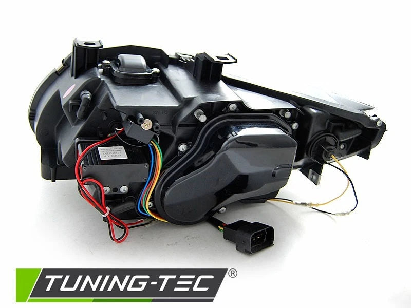 COPPIA FARI FANALI ANTERIORI XENON ANGEL EYES LED NERO PER BMW E92 05-10 NO AFS