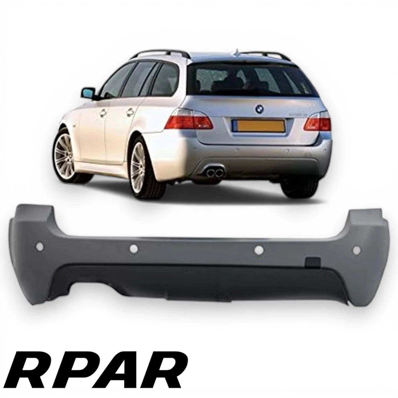 PARAURTI POSTERIORE BMW SERIE 5 E61 M SPORT M TECK CON O SENZA FORI PDC