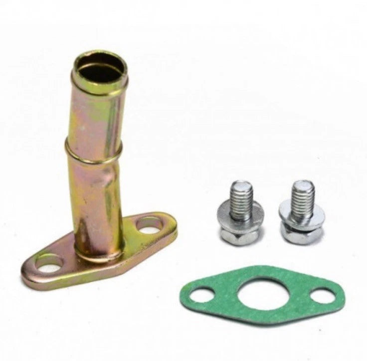 flangia scarico olio raccordo ritorno turbo T4 T04 T3 garrett GT30 GT35 T30