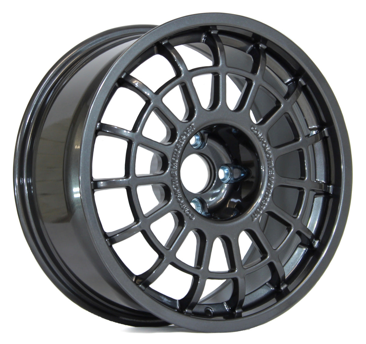 Compomotive TH2 1882 18x8" 4x108 ET15, Metallic Grey (Ford Escort Cosworth - 63.5 mm)