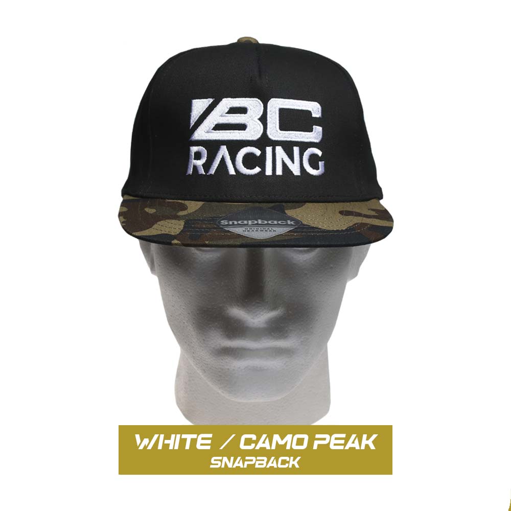 Black / White Camo Peak Snapback