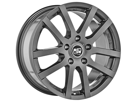 MSW 22 14x5.5" 4x100 ET35, Grey Silver
